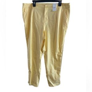 NWT Cato Yellow Ankle Pants